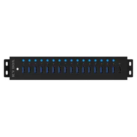Icy Box Raidsonic ICY BOX 16+1 port USB Hub, 16x USB, 1x USB Laden, USB 3.2 Gen 1