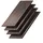 Vicco Wandpaneele Akustik Nussbaum 4 St. 60 x 30 x 1,5 cm