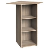 Lomadox Eckschrank MIAMI-43 Eckregal, Eiche, 3 offene Fächer, ca. 98cm hoch braun