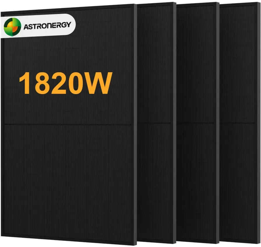Astronergy N7s 455W Full Black Bifaziales Glas-Glas Solarmodul mit n-Type TOPCon, by Powerness - 4 Stücke / Standardversand
