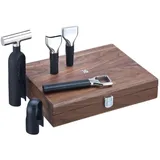 WMF Korkenzieher Sommelier Set 5-teilig in Walnussholzbox Schwarz