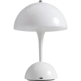 rolf-kern Tischleuchte Kunststoff 24cm Akku dimmbar weiß