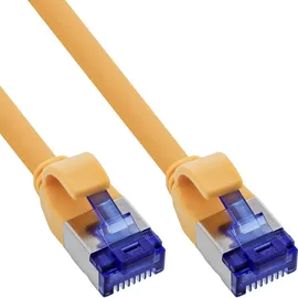 InLine Patchkabel Slim, Cat.6A, S/FTP, TPE (LSZH) flexibel, PoE, gelb, 25m