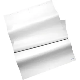 Herlitz Flipchart-Block, 20 Blatt, blanko, 680 x 990 mm 80 g-qm, holzfrei, mit Mikroperforation, gerollt - 5 Stück (10834133)