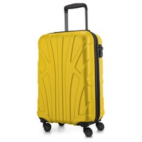 suitline Hartschalenkoffer Trolley 4-Rollen Cabin 55 cm / 34 l gelb