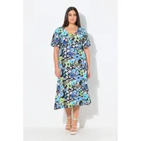 Ulla Popken Jerseykleid A-Linie Schwarz 50/52