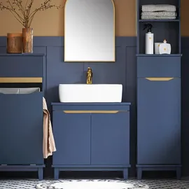 SoBuy Waschbeckenunterschrank 60 x 59 x 30 cm Blau