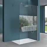 Mai&Mai Mai & Mai Walk-In-Dusche 120 x 200 cm transparent Sicherheitsglas BRAM1 Bremen2DM