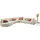 Candy Eckcouch Polyester 3-Sitzer Beige