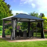 Brast Alu-Pavillon Summerdream 4 x 3 m grau