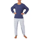 NORMANN CARE Pflegeoverall Langarm Blau XL