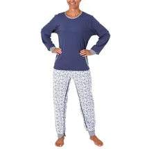 NORMANN CARE Pflegeoverall Langarm Blau XL