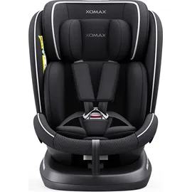 XOMAX 946i Kindersitz drehbar 360° mit ISOFIX, Liegefunktion I mitwachsend I 0-36 kg, 0-12 Jahre, Gruppe 0/1/2/3 I 5-Punkt-Gurt und 3-Punkt-Gurt I Bezug abnehmbar, waschbar I ECE R129