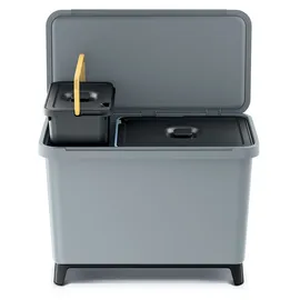 KEDEN Recycling-Sortiersystem 57 x 29 x 41 cm 2-tlg. grau
