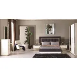 Xlmoebel Schlafzimmer-Set Schlafzimmer-Ensemble mit Schrank Nachttischen Kleiderschrank Kommode, (Schlafzimmer-Set), Hergestellt in Europa weiß