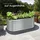 Tectake Flormma 160 x 80 x 60 cm Silber