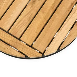 blumfeldt Gartendusche Pooldusche - Aluminium,Teak Campingdusche - Schwarz