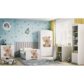 raumhirsch furniture Kinderbett 80 x 180 cm Holzwerkstoff weiß