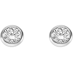 Paar Ohrhänger ADELIA ́S, silber, Ohrringe, Damen, Damen, 0,25 ct VVS = sehr sehr kleine Einschlüsse, Weißgold 585, mit Diamant / Brillant für Damen