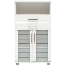 Lomadox Noci-80 Badschrank 59,8 x 110,5 x 32,6 cm Weiß