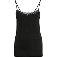 CALIDA Spahetti Top, Spaghettiträger, Spitze, für Damen, Schwarz M