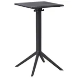 Beliani Bartisch 60 x 60 x 111 cm Schwarz