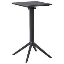 Beliani Bartisch 60 x 60 x 111 cm Schwarz