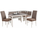 Home Affaire Essgruppe »Spree«, (Set, 5 tlg.), bestehend aus Eckbank, Tisch und 2 Stühlen,