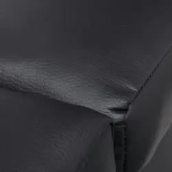 vidaXL Chaiselongue Schwarz Kunstleder