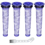 McFilter | 4x Vormotorfilter geeignet für Dyson DC58, DC59, DC61, DC62, V6 und V8, Filter Vormotor Alternative für Motorfilter 965661-01, waschbar, wiederverwendbar