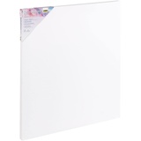 IDENA 60010 Keilrahmen mit Leinwand aus 100% Baumwolle, 380 g/m2, für Ölund Acrylfarben, 50 x 60 cm, weiß