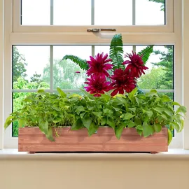 Costway Küsten-Hochbeet 91,5 x 18 x 16 cm Braun