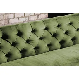 KAWOLA Sitzbank CHARME Velvet Oliv 206 x 85 x 68 cm
