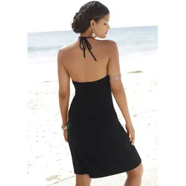 LASCANA Neckholderkleid Sommerkleid Schwarz 46