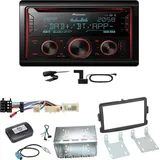 Pioneer FH-S820DAB DAB+ Bluetooth USB CD Einbauset für Dacia Duster Lodgy Logan