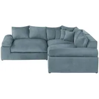 Smart Ecksofa Lionore ¦ blau ¦ Maße (cm): B: 256 H: 86 T: 256.0