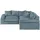 Smart Ecksofa Lionore ¦ blau ¦ Maße (cm): B: 256 H: 86 T: 256.0