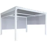 MCW Alu, Weiß, Metall, 368x224x306 cm, Sonnen- & Sichtschutz, Pavillons & Pergolas, Pergolas