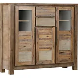 GUTMANN FACTORY Highboard »Tulsa«, Vitrine, Höhe 140 cm