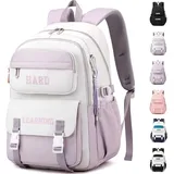 Schulrucksack Mädchen Teenager Rucksack Schultasche Jungen Multi Tasche Wasserdichte Schultasche Rucksack Tagesrucksack Großer Rucksack für Mäd...