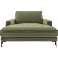 INOSIGN Chaiselongue Downtown Loungemöbel zum Relaxen, B/T/H: 132/170/84 cm, auch in Bouclé, Cord und Easy care - leicht mir Wasser zu reinigen grün