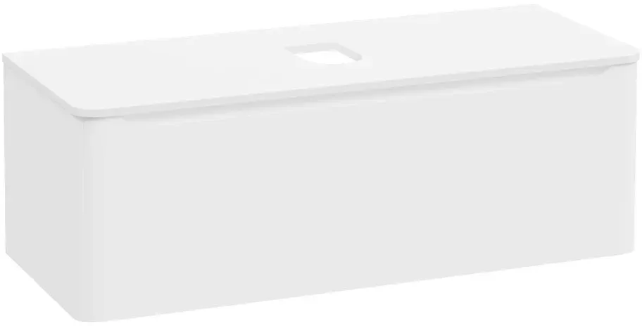 VitrA New Integra Round Waschtischunterschrank für Aufsatzwaschtisch mit 1 Weiß Matt,70060 70060