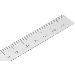 MAßSTAB SELBSTKLEBEND, VERTIKAL, L=500 500X15X1, T=1 MM, EDELSTAHL BLANK, NULLPUNKT OBEN, SKALIERUNG LINKS