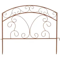 B&S Beetzaun Beeteinfassung Metall 53 cm breit mit geschwungen Bogen