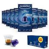 100 Kapseln Aluminium Kompatibel Mit Maschinen nespresso Blend Mia Napoli