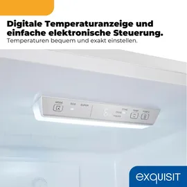 Exquisit KGC5400-130-NF-040D Kühl-Gefrierkombination (400 l, 1860 mm hoch, Weiß)