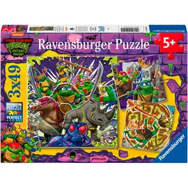 Ravensburger Kinderpuzzle 3x49 Teile - Teenage Mutant Ninja Turtles
