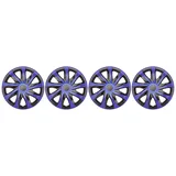NRM KO251 Radzierblende Draco CS, Schwarz/Blau, 15 Zoll, 4er Set