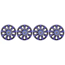 NRM KO251 Radzierblende Draco CS, Schwarz/Blau, 15 Zoll, 4er Set