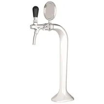 ich-zapfe Schanksäule Chrom 1-leitig, elegant, `Topp-Qualität!` (Paketpreis)